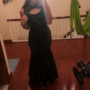 Lacy Black Fancy Dress